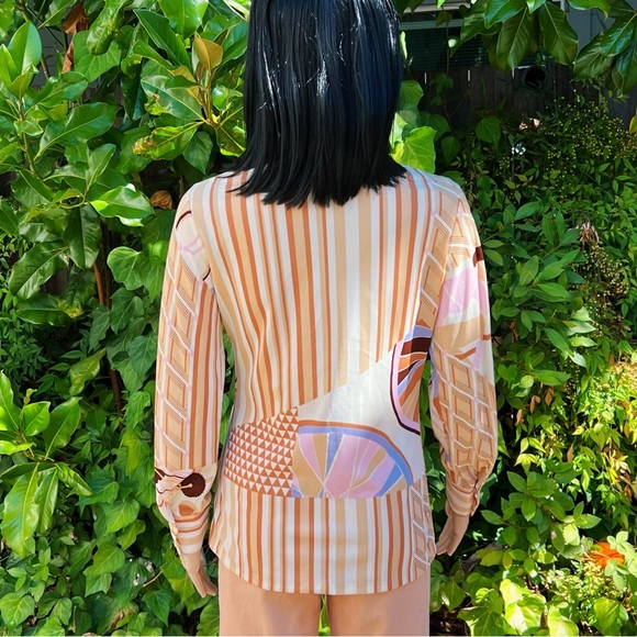 1970s Jubilee Bicycle Race Novelty Print Button Up - Picture 4 of 7